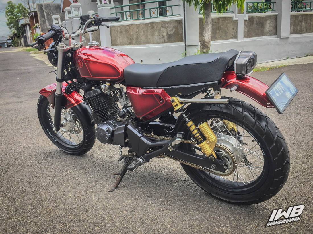Modifikasi Yamaha Byson berubah menjadi motor retro, ini