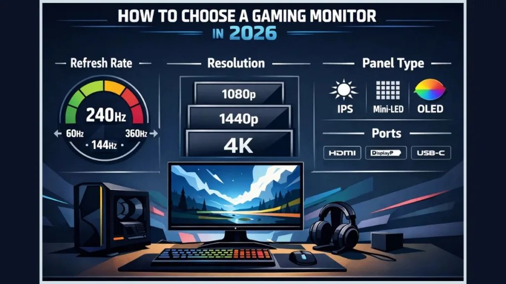 How To Choose A Gaming Monitor In 2026 Complete Gaming Monitor Buying Gaming Monitor Guide 2026