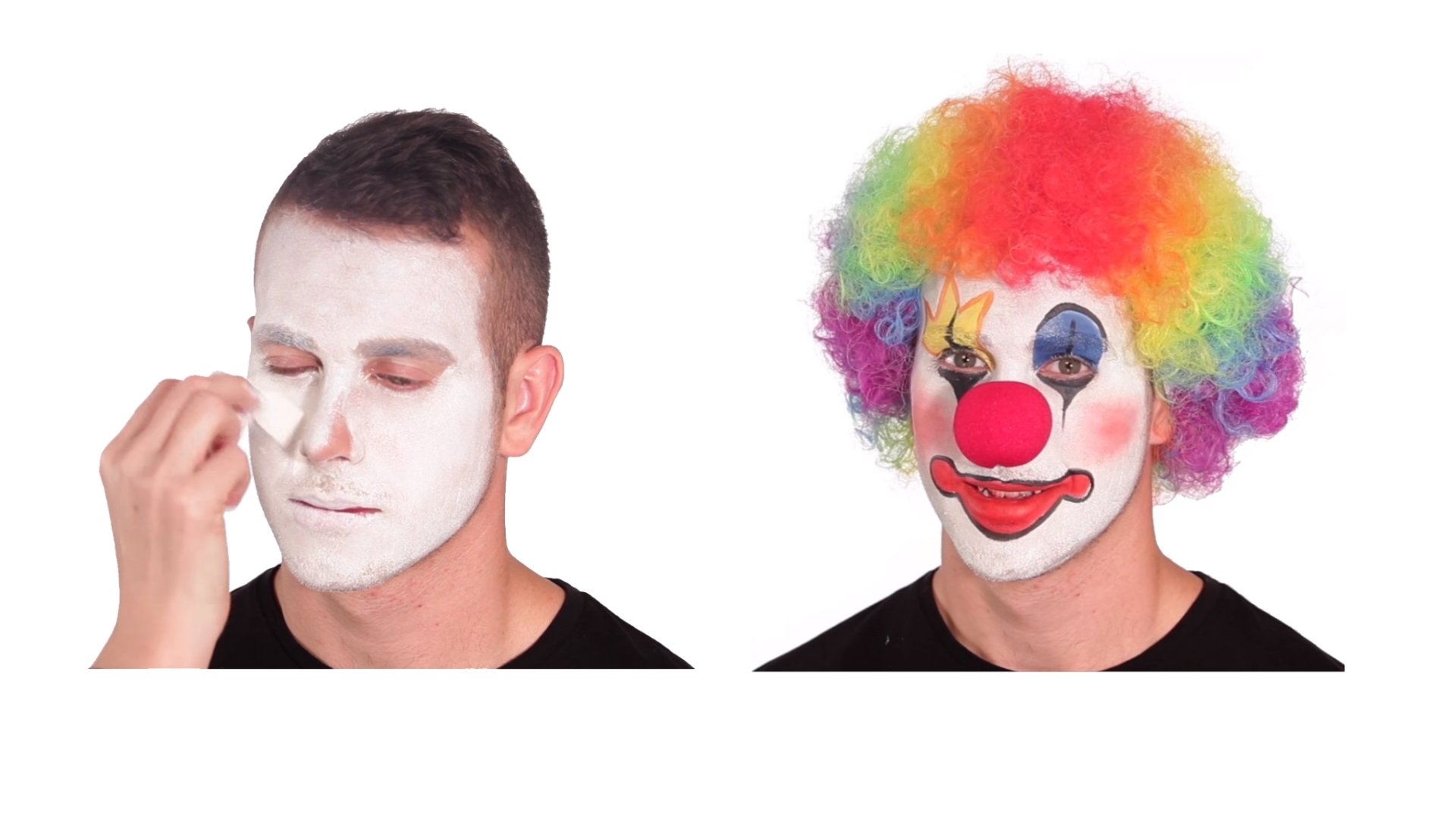 putting on clown makeup meme