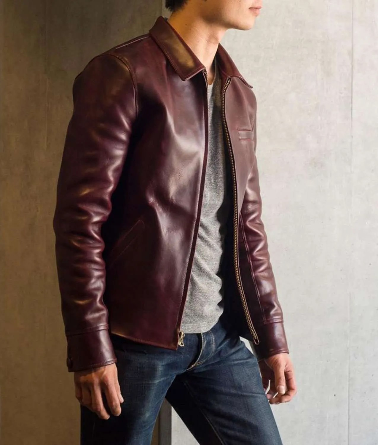 Gustin Brown Leather Jacket Outfit Leather Jacket Brown Leather Jacket 