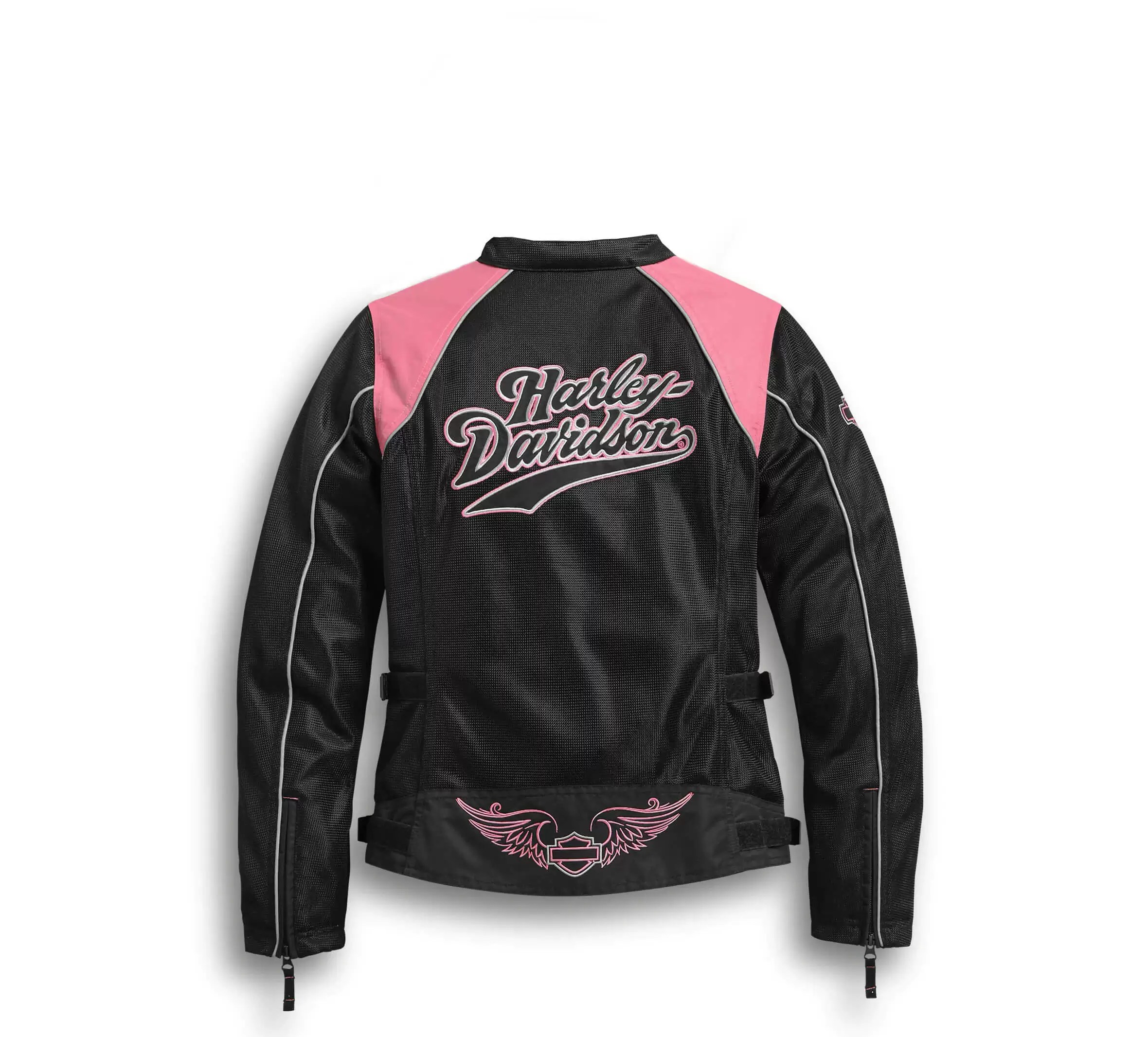 Pink Mesh Harley Davidson Riding Jacket 