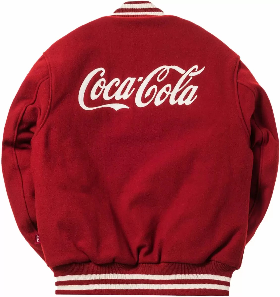 kith coca cola varsity jacket