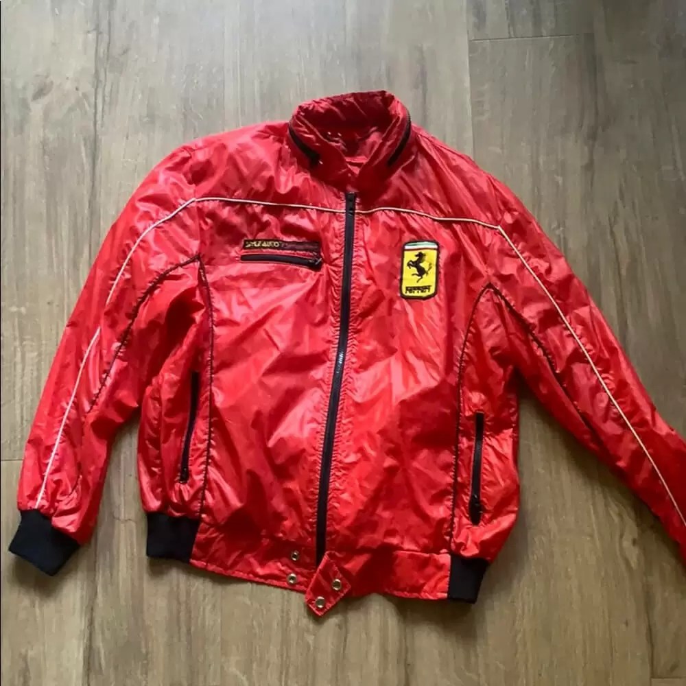 Red Rana Del Ferrari Windbreaker Racing 