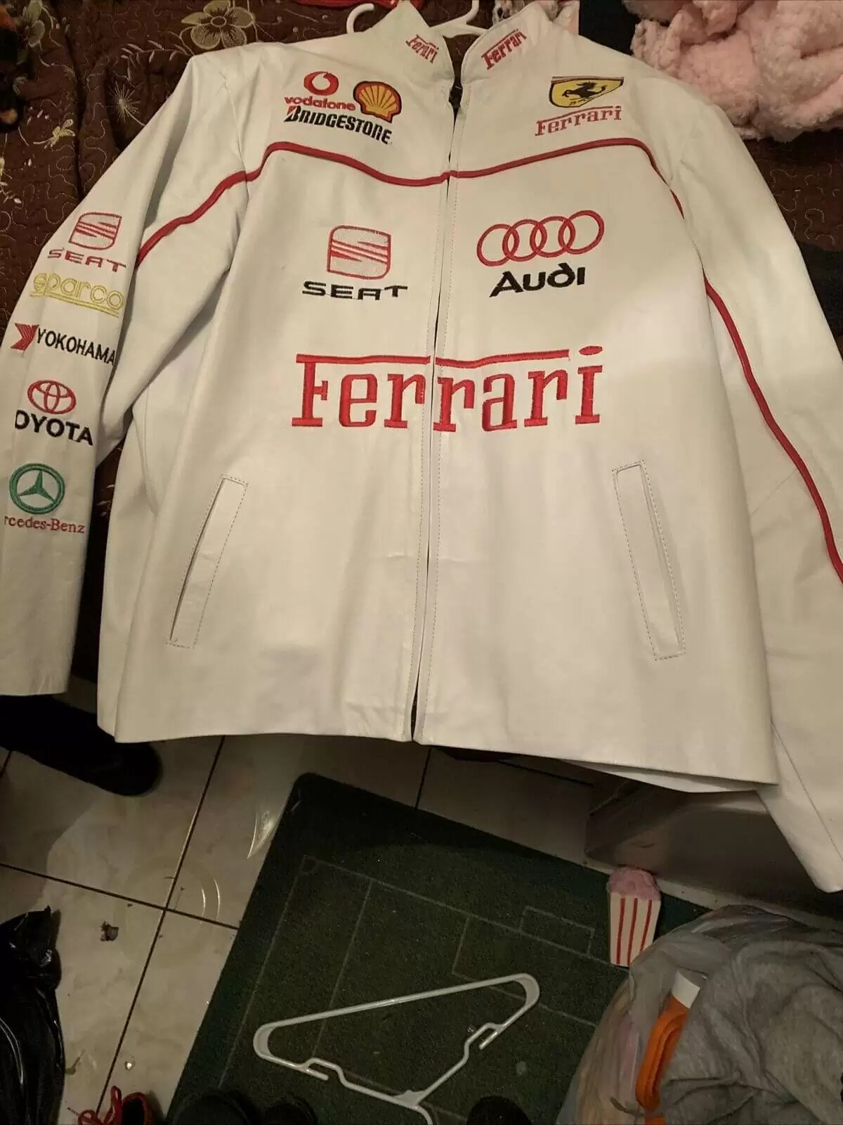 ferrari jacket white