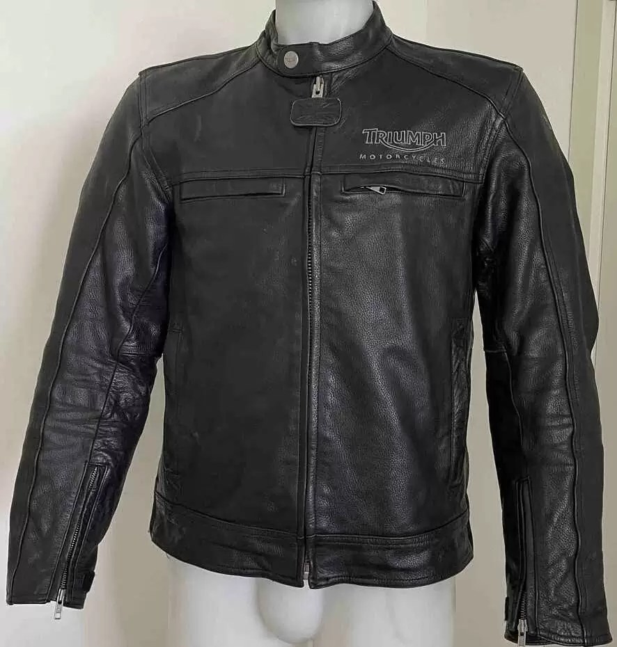triumph custom leather jacket