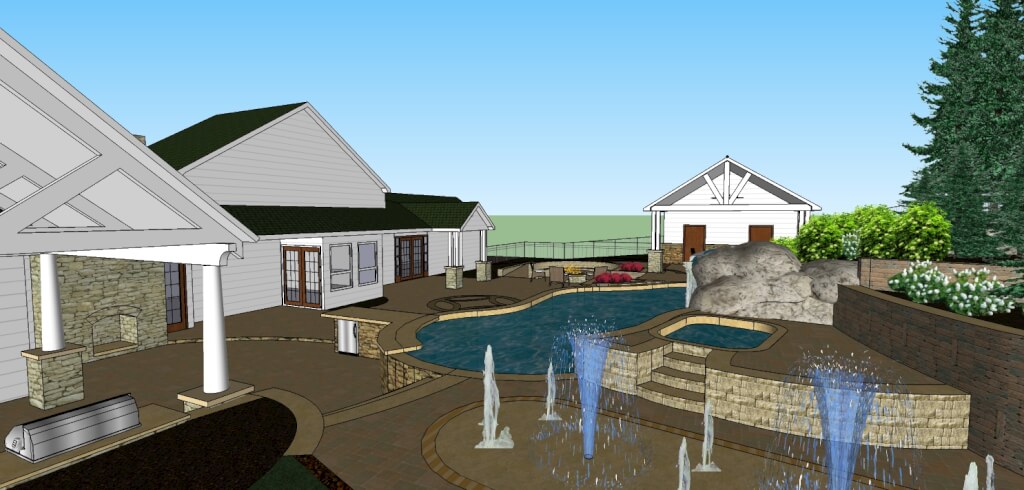 Total backyard makeover design