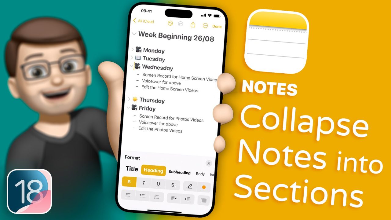 Organise Your Notes with Collapsible Sections – video thumbnail