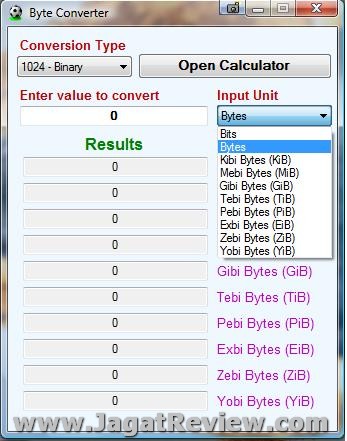 Online Data Size Converter Tbit Terabits ke Gigabyte GB.