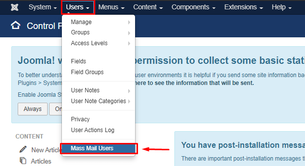 Langkah Mengirim Email Secara Massal Di Joomla - Knowledge Base Jagoan  Hosting Indonesia