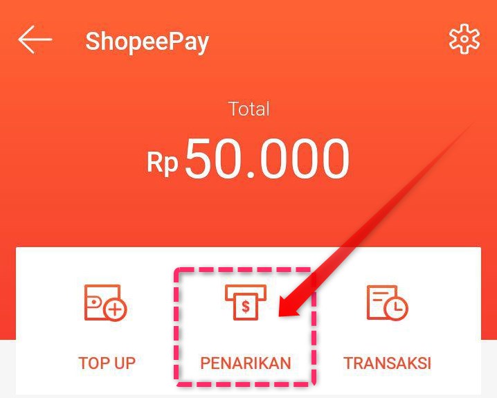 Cara tarik dana di shopee