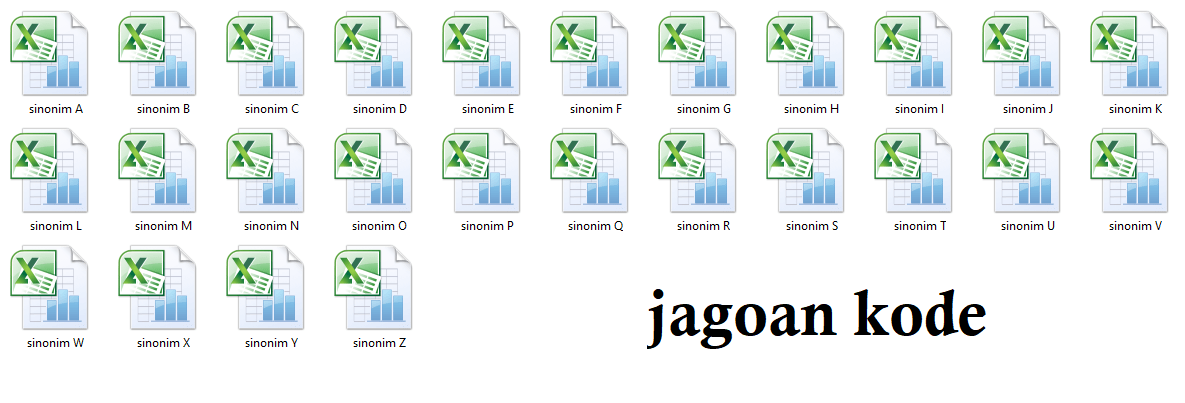Jual Database Sinonim Kata Bahasa Indonesia Murah Jagoan Kode
