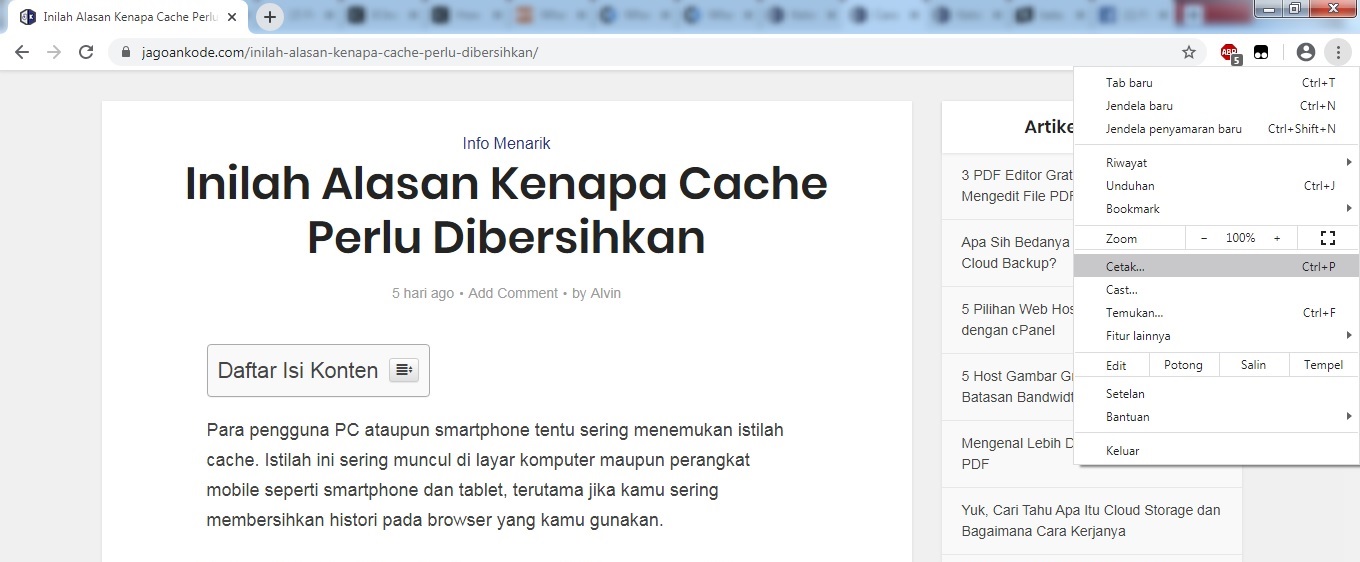 Cara Menyimpan Halaman Web Dalam Format Pdf Jagoan Kode