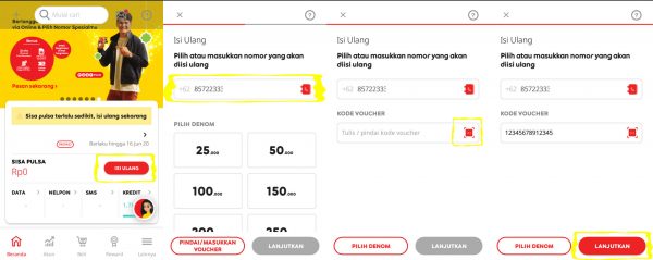 Cara Isi Ulang Pulsa & Kuota IM3 Ooredoo Menggunakan