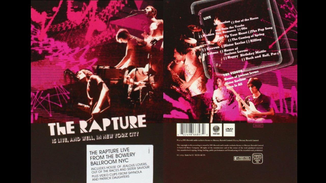 ザ・ラプチャー・イズ・ライヴ・アンド・ウェル・イン・ニューヨーク・シティ [DVD] DVD Review】The Rapture《The Rapture Is Live, And Well, In New