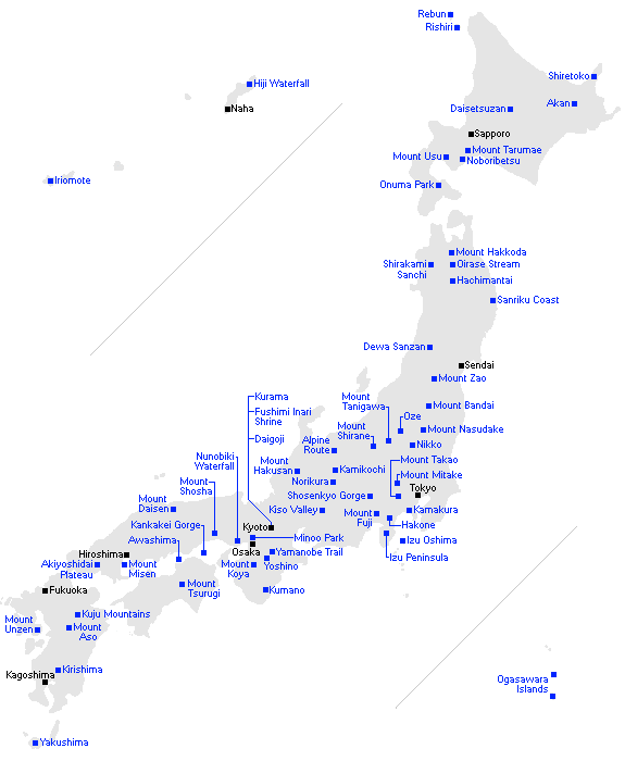 Japanese Mountains Map 2427 2103.