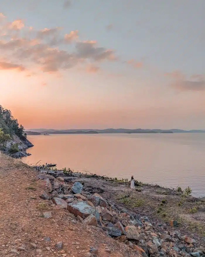 Sunset in broken bow, ok