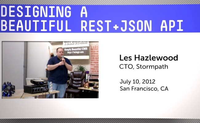 Designing A REST And JSON API
