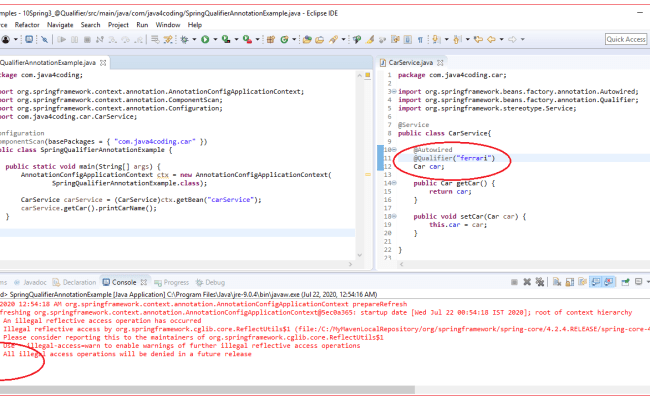 Spring @Qualifier Annotation - Java4coding