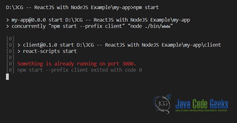 Reactjs With Nodejs Example Java Code Geeks - High Quality Full HD Dark Textures | Free Download
