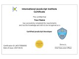 Certified Javascript Developer Javascript Institute