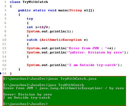 Javaskool Com Exception Handling In Java - Retina Space Backgrounds for Desktop