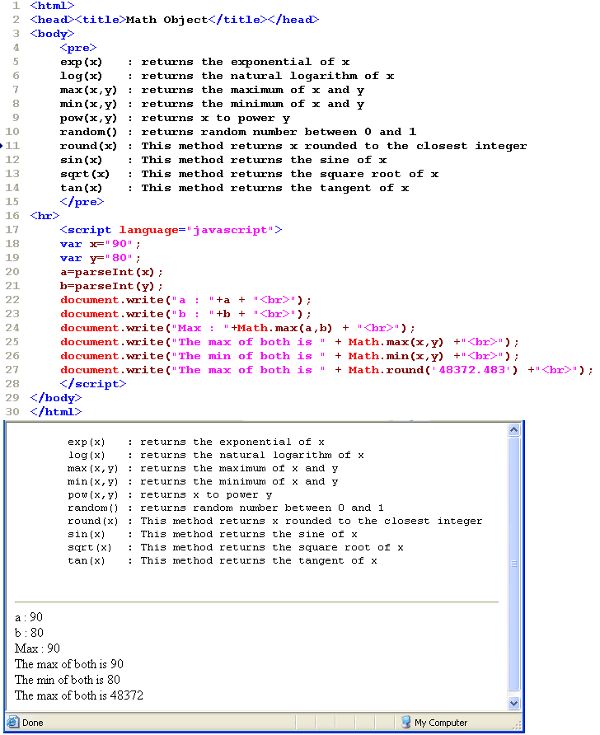 Javaskool Com Javascript Client Side Scripting Objects Available - Creative Ultra HD Space Designs | Free Download