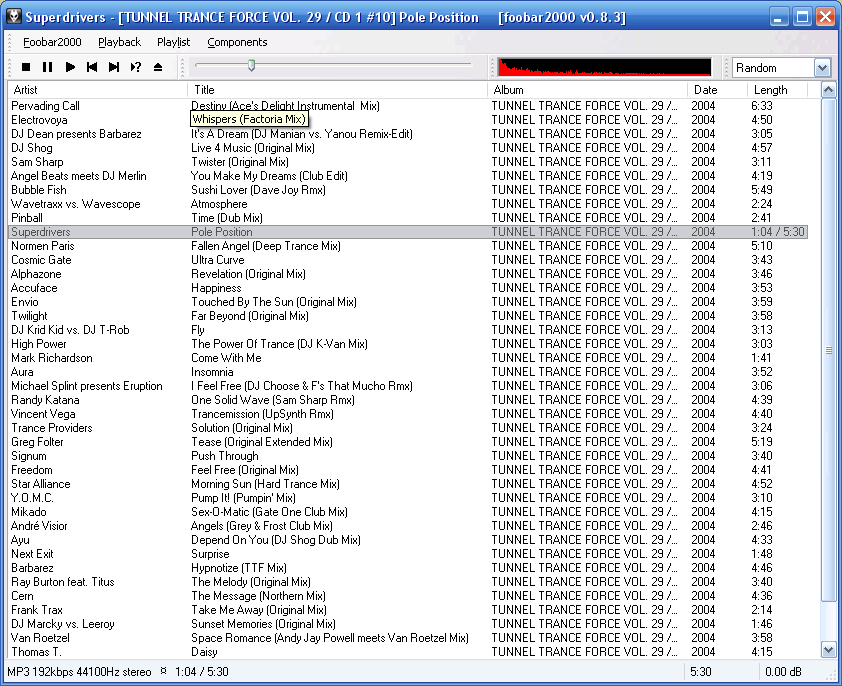 Foobar2000 0.8.3