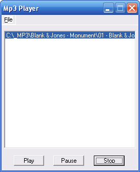 MP3Play. Un reproductor de audio en 2 Kb