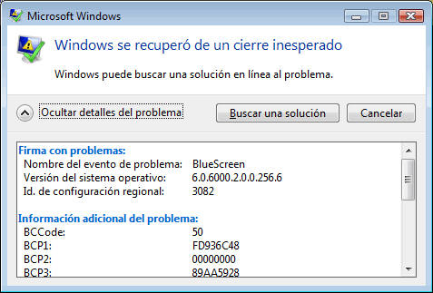 Drivers de nVidia: BSOD