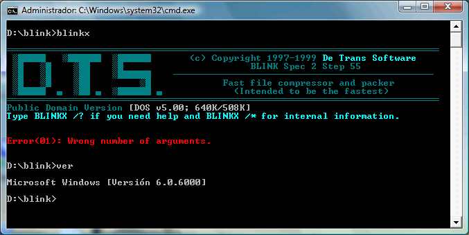 Windows Vista es compatible con DOS