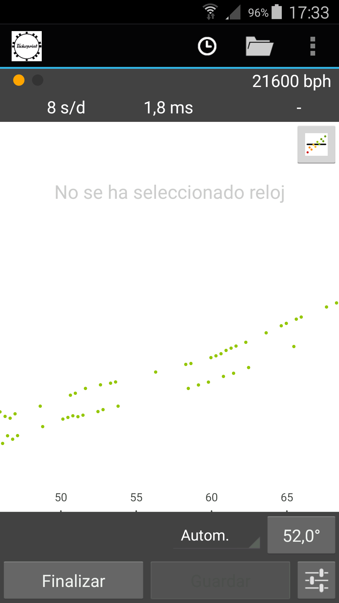 &iquest;C&oacute;mo regular un reloj mec&aacute;nico con Tickoprint?