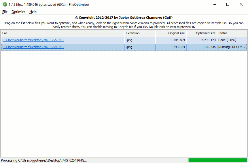 FileOptimizer y la comunidad