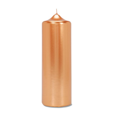 MetallicGoldPillarCandle