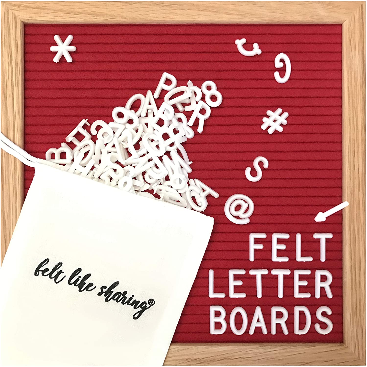 Red Letterboard Set