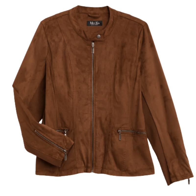 Suede Zip Jacket