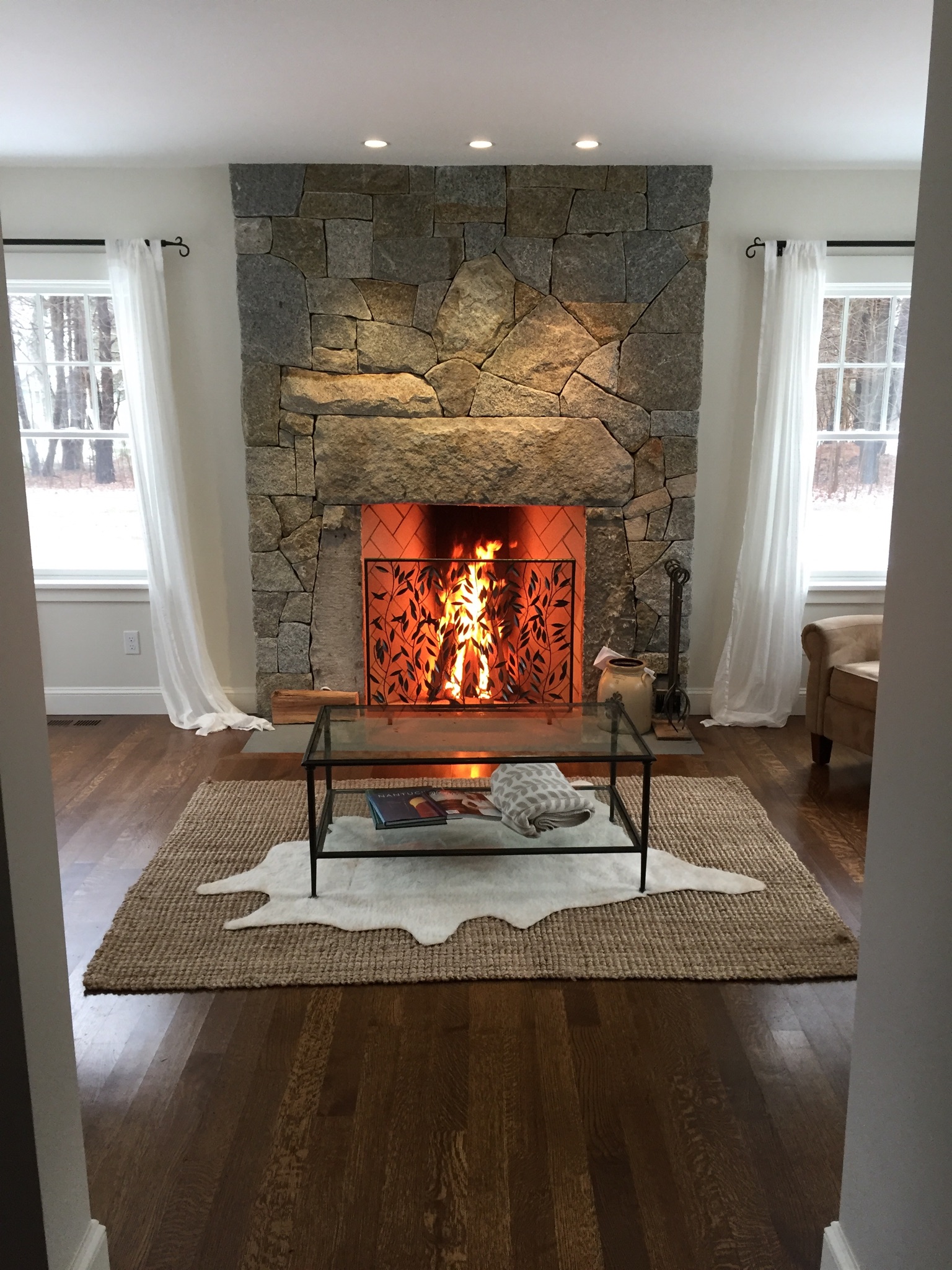 The Rumford Fireplace System Great Heat From An Open Fireplace