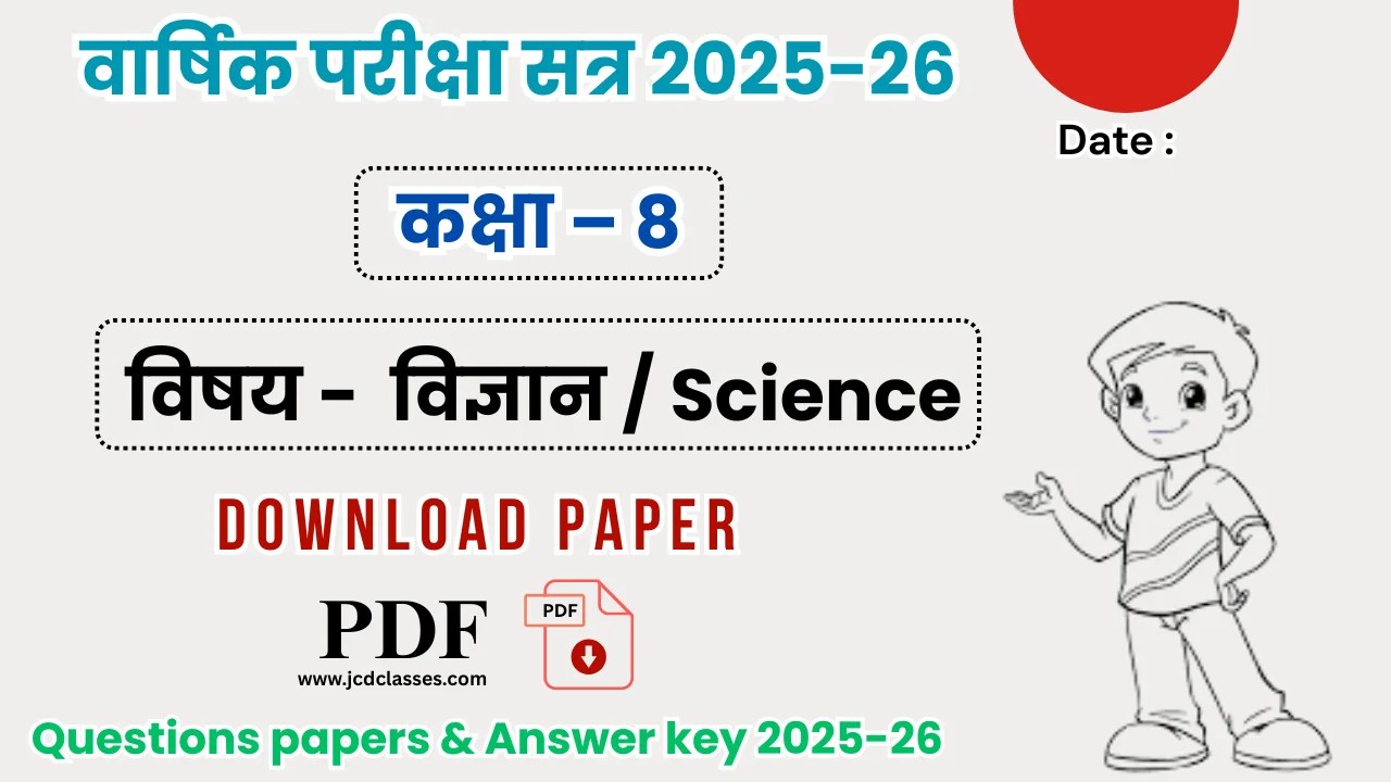 Mp Board Class 8th Science Annual Paper 2025-26 - PDF Download