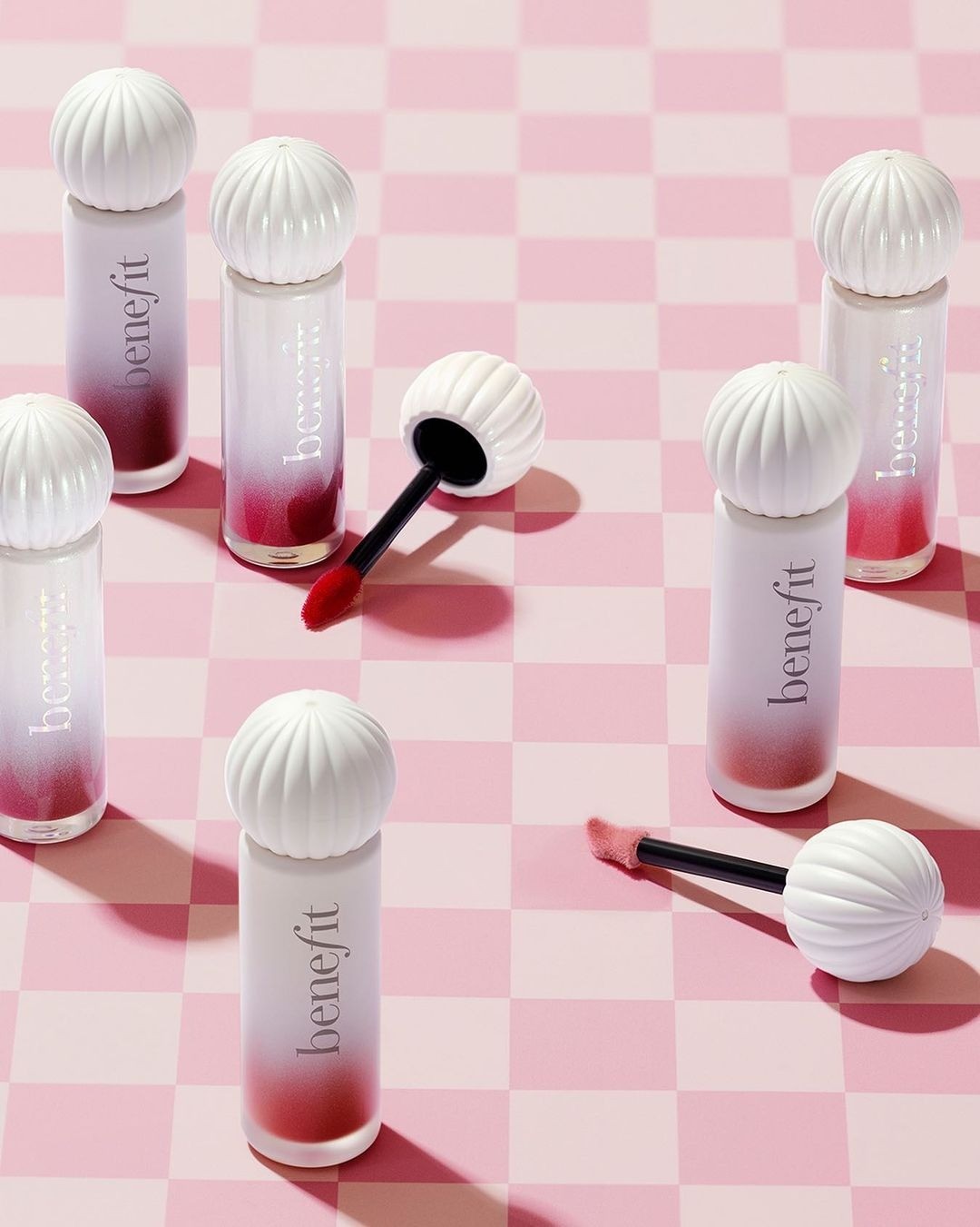 Benefit splash dewy tint และ benefit plush velvet tint ลิปทินต์ 24 เฉด
