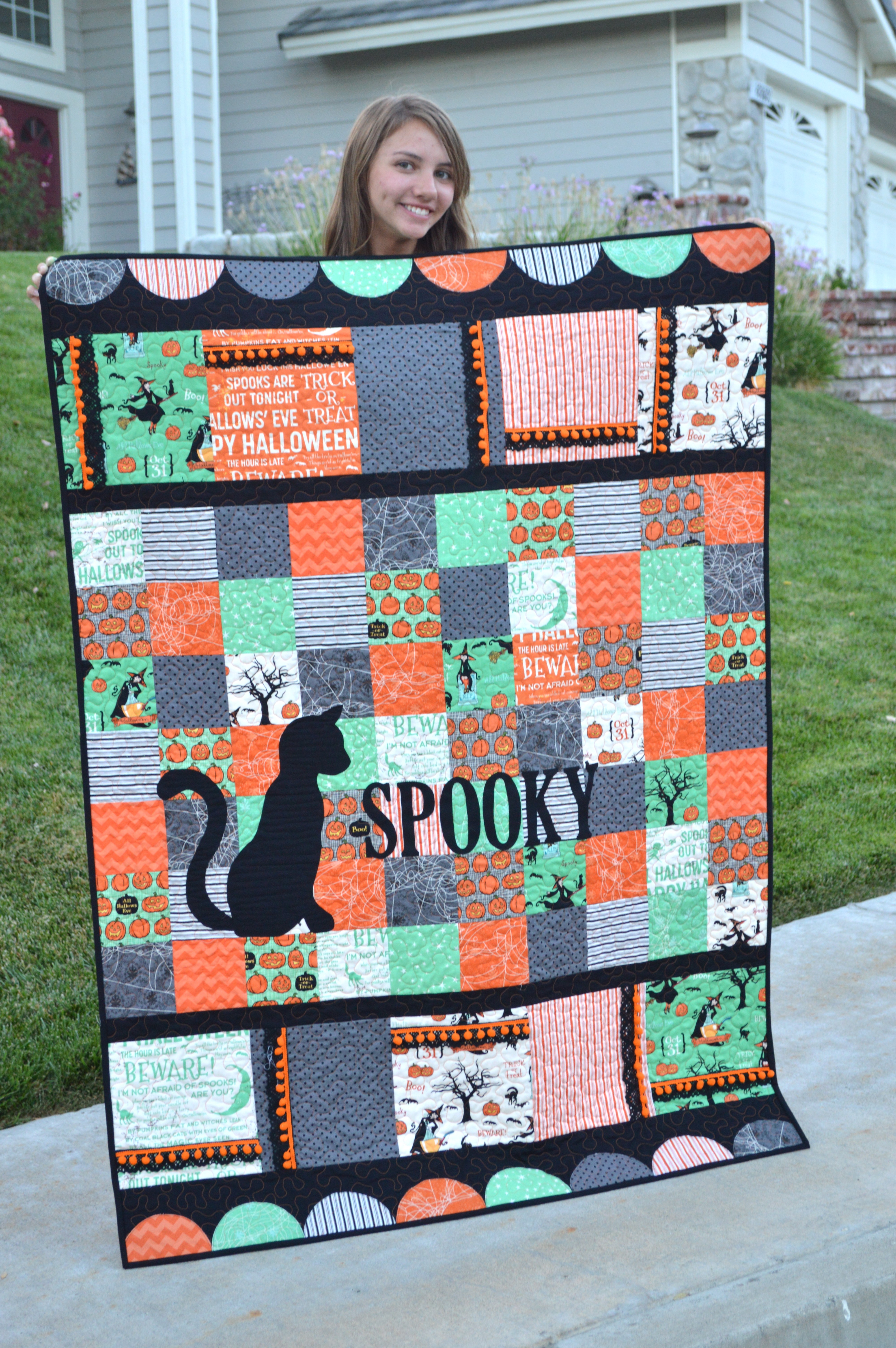 spooky quilt for riley blake designs