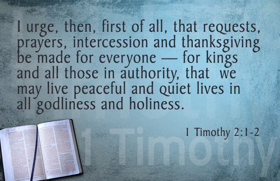 1 Timothy 2:1-2