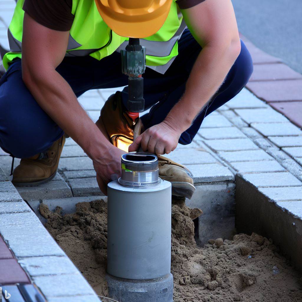 How are bollard lights installed?
