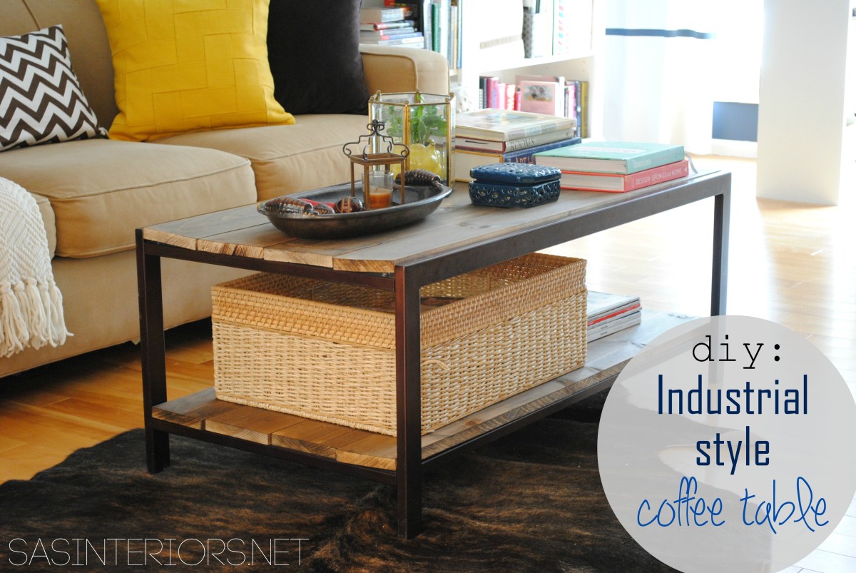 Diy Modern To Industrial Style Coffee Table Jenna Burger Design Llc