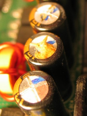 Slightly Bulged Electrolytic Capacitor Electronics Repair