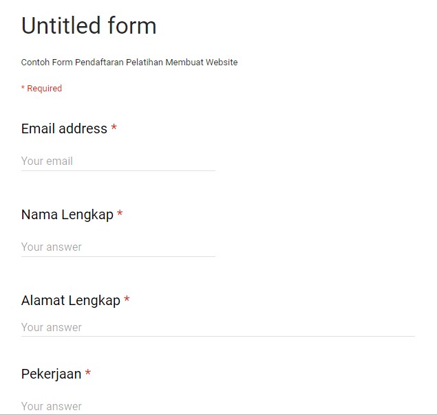 Google form produk google gratis digunakan; Mengenal Lebih Dekat Dengan Google Form