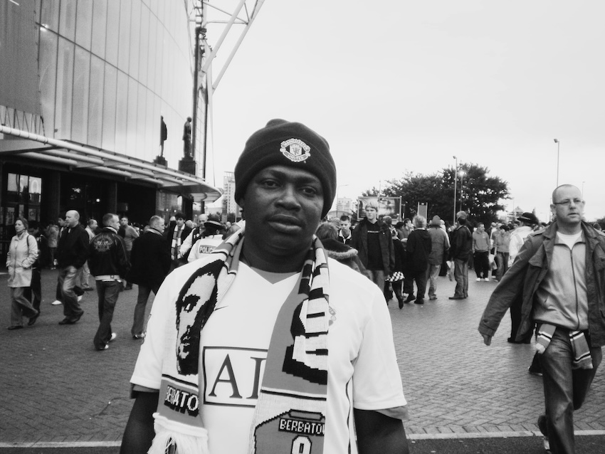 The writer at Old Trafford in 2008