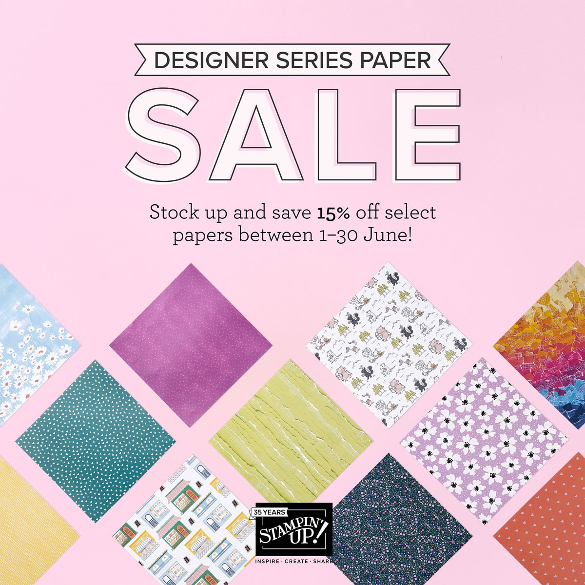 Stampin' Up! Designer Series Paper Sale