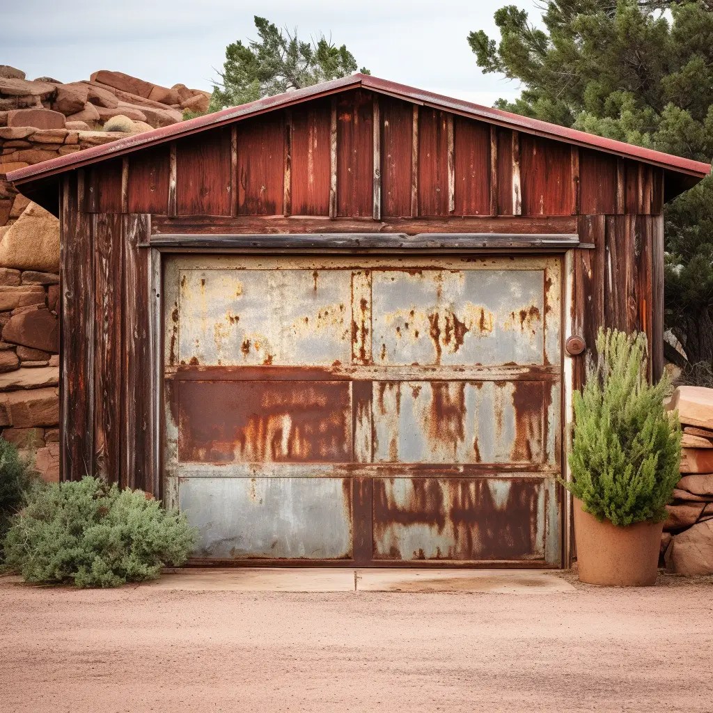 Garage door rust
