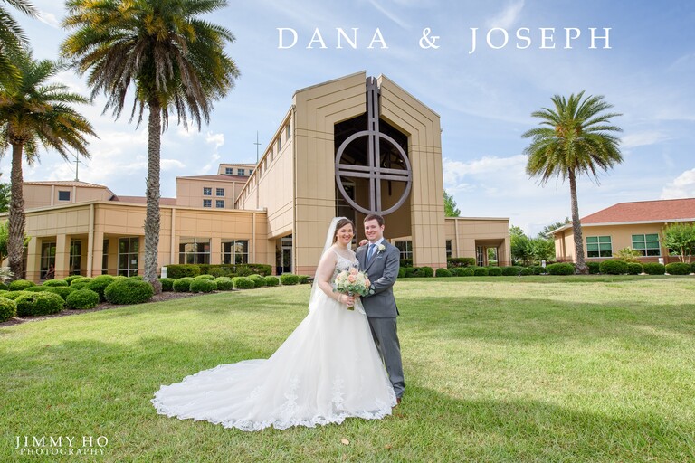 Dana and joseph / queen of peace catholic church / gainesville wedding