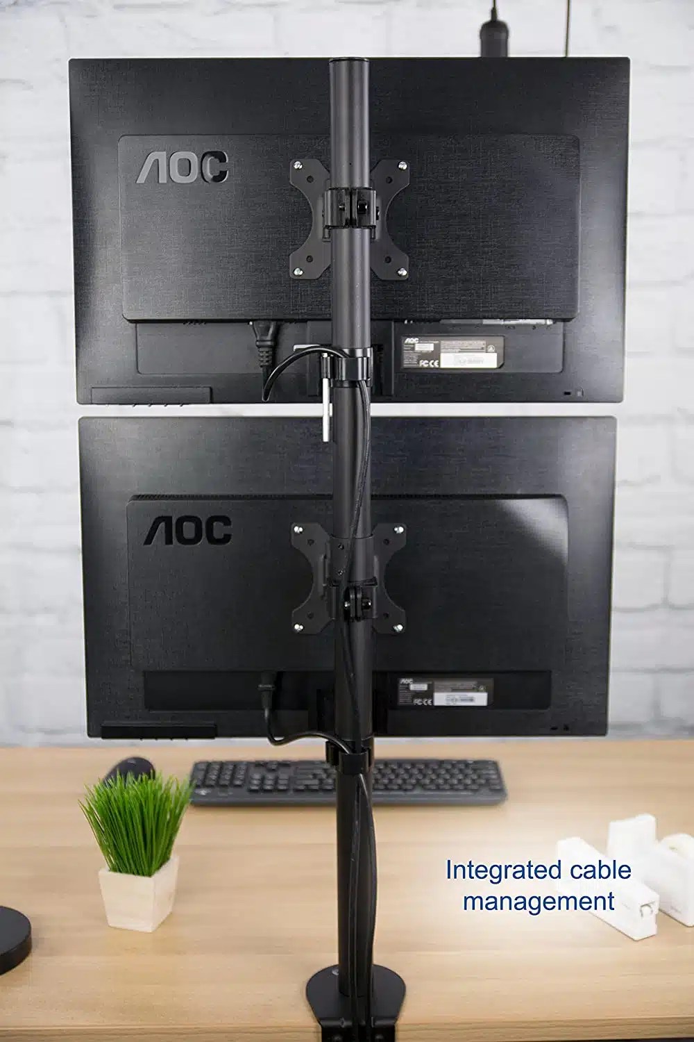 dual monitor vertical mount