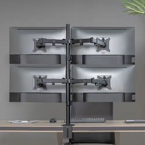 quad four monitor mount